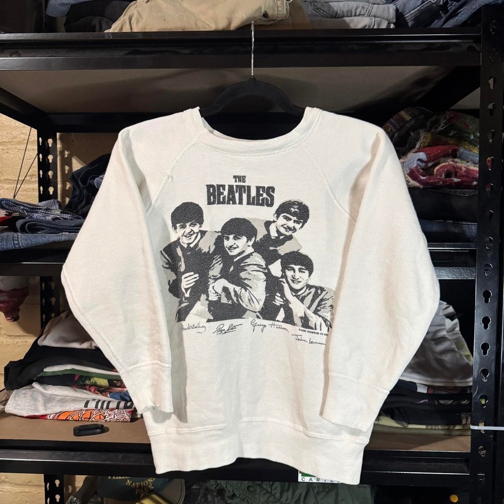Women's VINTAGE 1963 The Beatles Nems Enterprise Raglan Sweatshirt - XXS - Picture 5 of 8